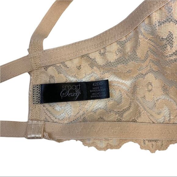 Smart & Sexy Women's Lace Push Up Bra, Style 85046 Size 42DD -In the Buff Beige - Picture 4 of 8